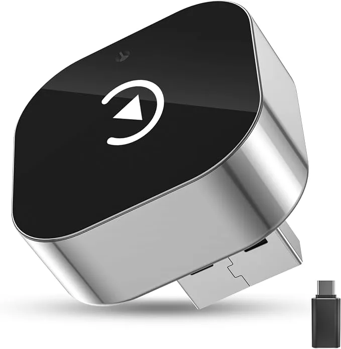 Adaptador Inalámbrico 2 en 1 para CarPlay y Android Auto (Tipo-C/USB A)