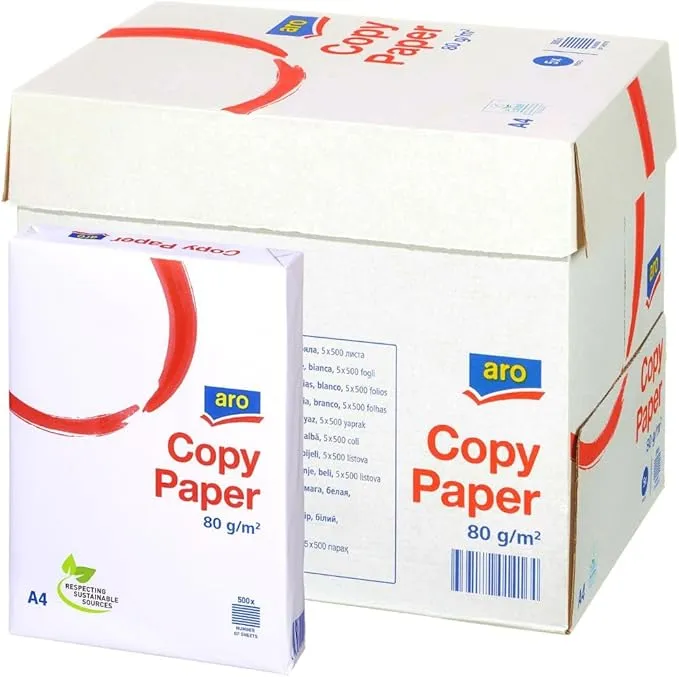 aro Papel de impresión DIN A4 paquete 2500 hojas
