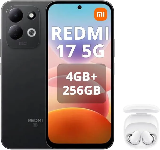 Xiaomi Redmi 17 5G con Pantalla de 6.9" y Batería 7500mAh + Auriculares