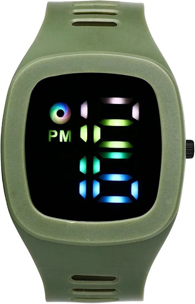Reloj Deportivo Digital JewelryWe para Hombre y Mujer - Correa Silicona, LED, Calendario, Cronómetro