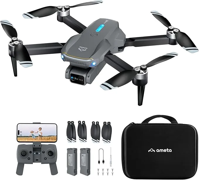 Ameta Drones con Camara 4K para Adultos, S20 Lite Dron para Niños