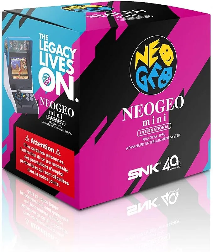 Consola Neo Geo Mini Internacional con 40 juegos clásicos de SNK