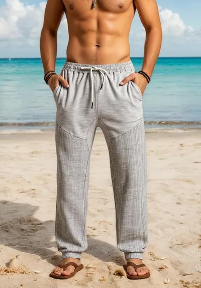 PANTALONES CASUALES LINO