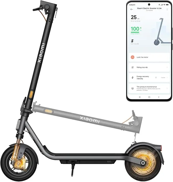 Xiaomi Scooter 6 Lite Patinete Eléctrico con Suspensión Dual y 25km de Alcance