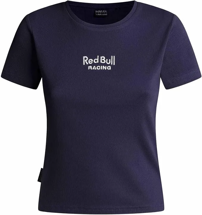 Camiseta Pepe Jeans W Classic Logo para Mujer, Azul Marino, Talla XS