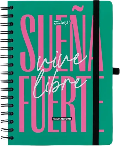 Mr. Wonderful Agenda Escolar 2026-2027 Semanal 18 Meses con Pegatinas y Extras