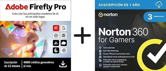 Adobe Firefly Pro + Norton 360 for Gamers