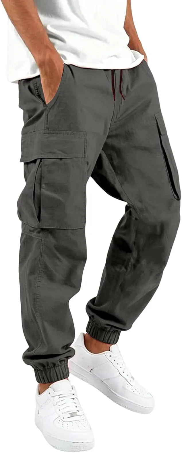 Pantalones Cargo Hombre Genérico Ligeros y Resistentes con Cupón - ¡Mitad de Precio!
