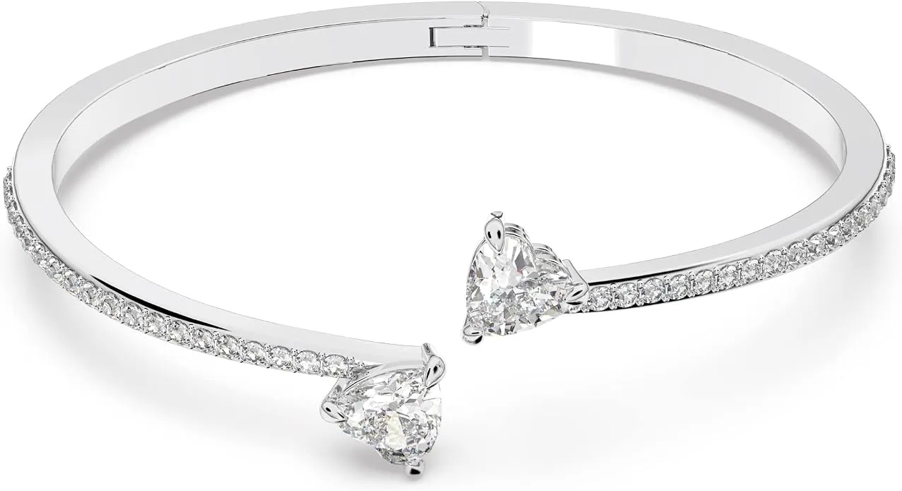Swarovski Brazalete Mesmera Attract Corazón Baño de Rodio Blanco