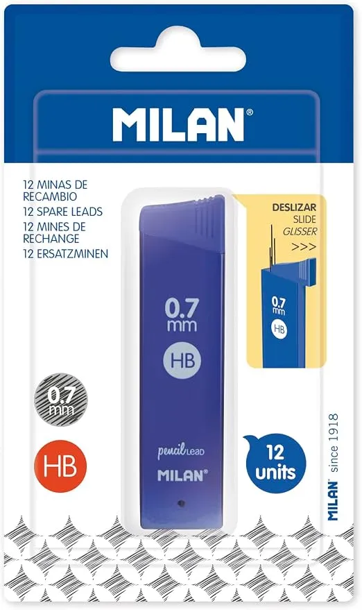 Milan BWM10333 - Blíster de Minas de Recambio para Portaminas