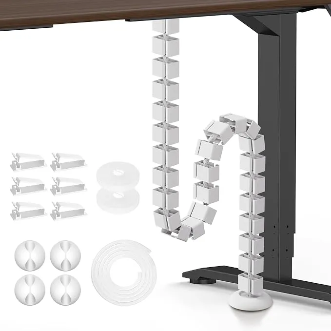 Mimoke Organizador de Cables Slim Line Modular Blanco 1290mm