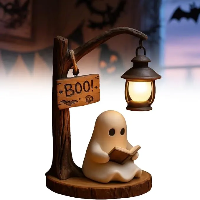 Lámpara LED 3D Fantasma HUIKUANGEU - Decoración Mágica y Portátil