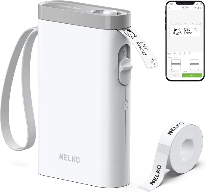Mini Impresora de Etiquetas Nelko P21 Compatible iOS/Android