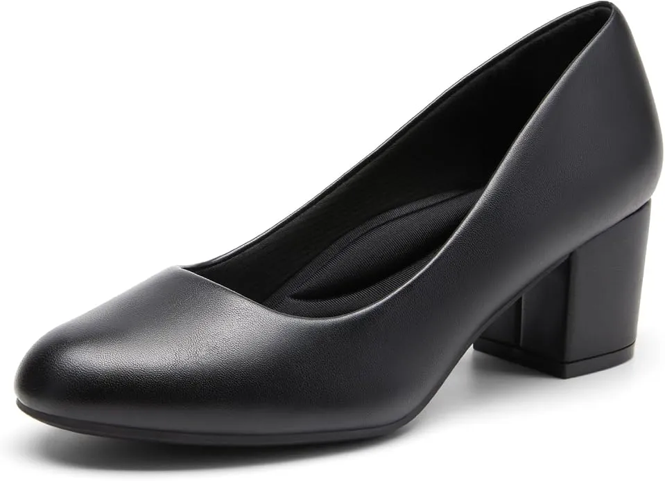 DREAM PAIRS Zapatos de Tacón Bajo Elegantes para Mujer con Talón Acolchado