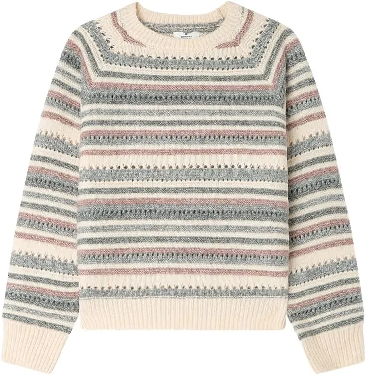 Jersey de Rayas Springfield para Niñas, Color Púrpura, Talla 7-8