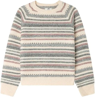 Jersey de Rayas Springfield para Niñas, Color Púrpura, Talla 7-8