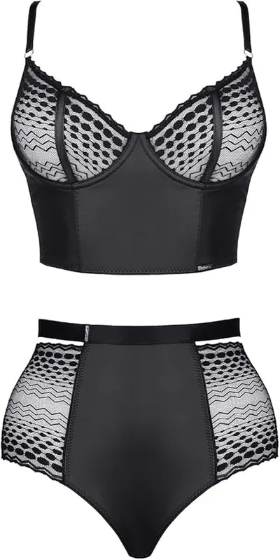 Conjunto LencerÃa Demoniq Negro