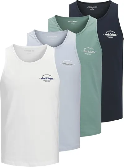 Pack de 4 Camisetas para Hombre - JACK & JONES