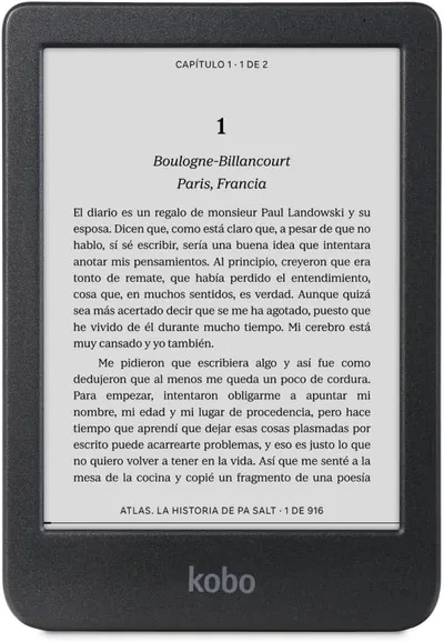 Kobo Clara BW eReader: Pantalla Táctil Antirreflejos 6", 16GB Almacenamiento