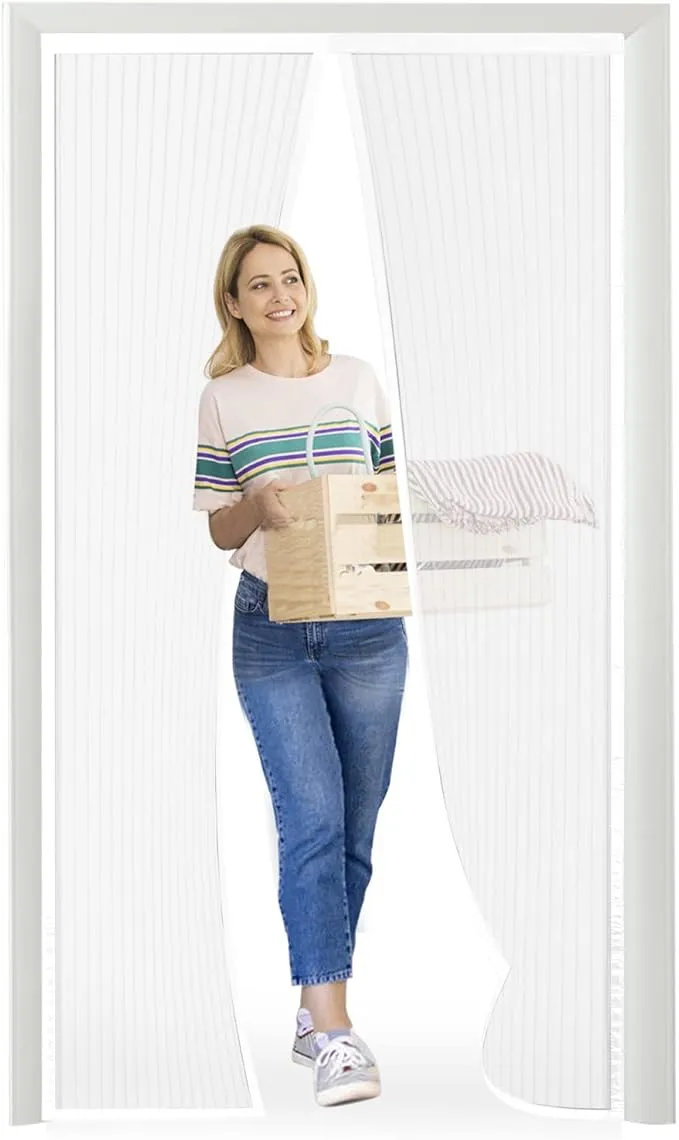 Mosquitera Magnética Meet Beauty para Puertas 150x210 cm - Cierre Automático y Aire Fresco