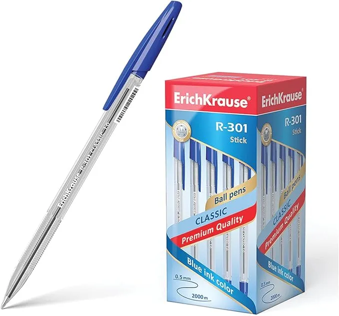 Lote 50 Bolígrafos Leone EK43184 ErichKrause Blue R301 Classic