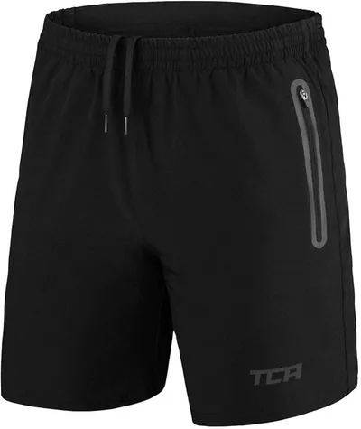 TCA Pantalones Cortos Hombre Deporte con Bolsillos de Cremallera