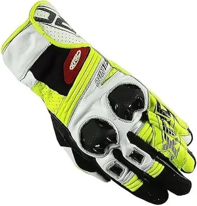 XRC Run 1/2 Guantes de Moto de Cuero para Hombre