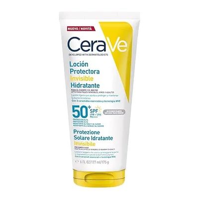 CeraVe Loción Protectora Invisible Hidratante SPF 50+