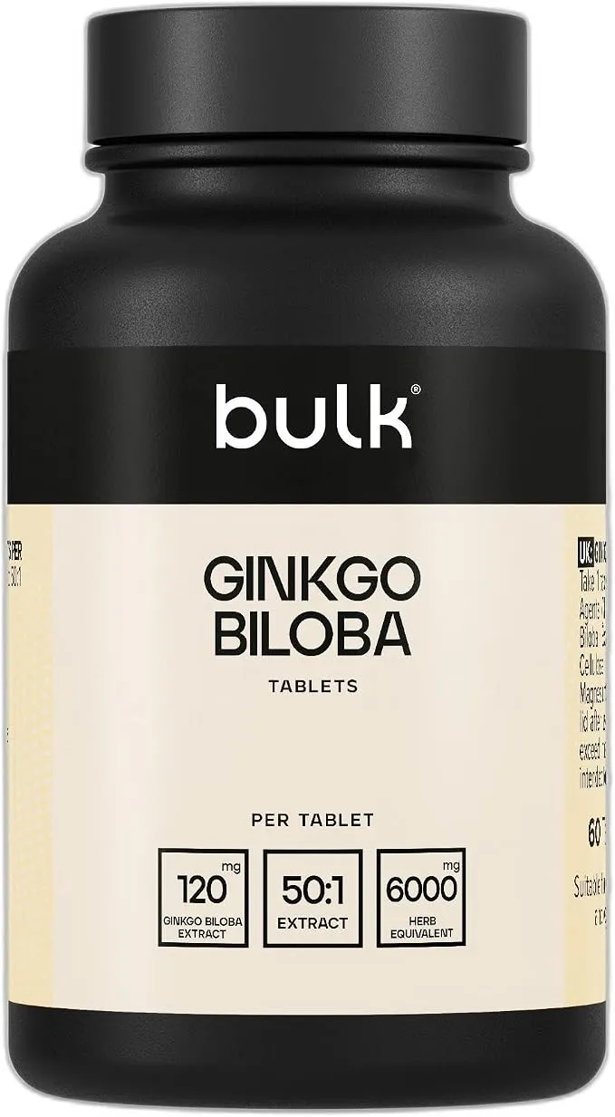 Ginkgo Biloba 6000mg - Mejora Concentración y Memoria (60 Cápsulas)