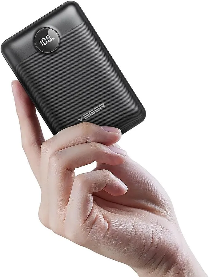 VEGER Power Bank 20000mAh Carga Rápida 22.5W QC3.0