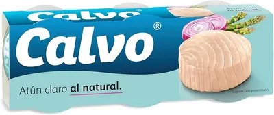 Calvo Atún Claro al Natural, 3 x 80g