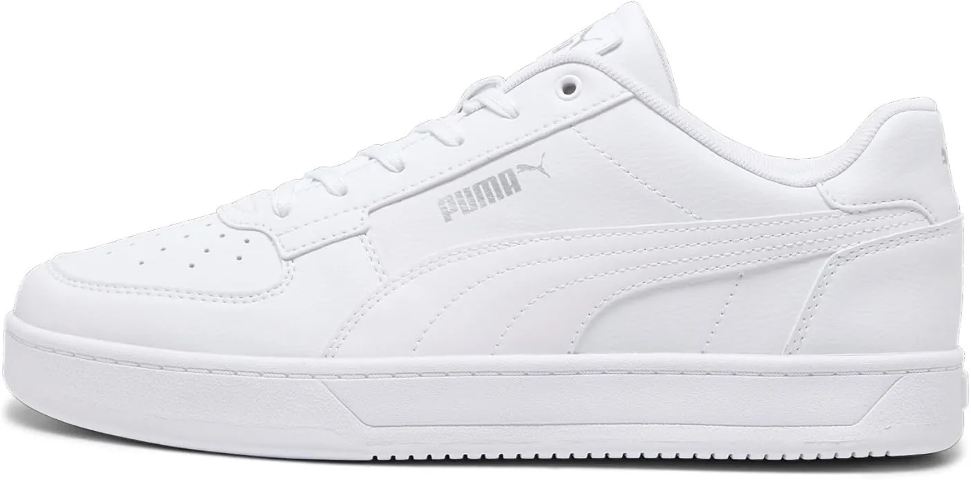 Zapatillas Unisex Puma Caven 2.0 Piel Sintética Blanco y Plata Talla 43