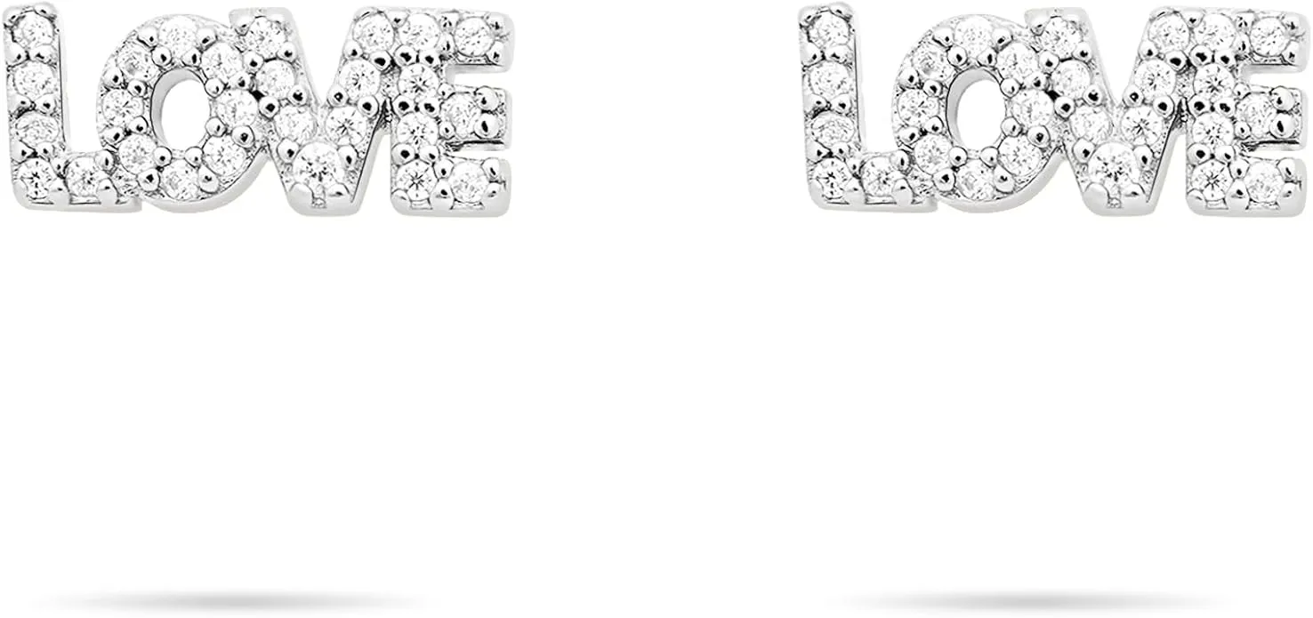Pendientes Tamaris Plata de Ley 'LOVE' con Circonitas - Estilo y Elegancia Diaria