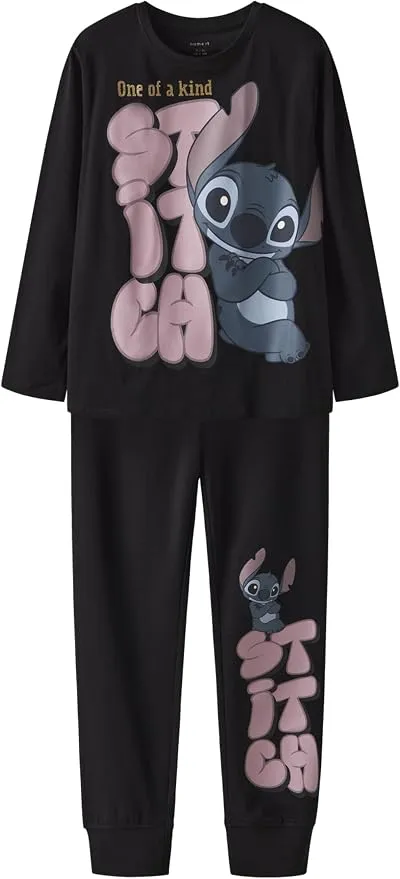 Pijama Infantil NAME IT Stitch LS Nightset Talla 110/116