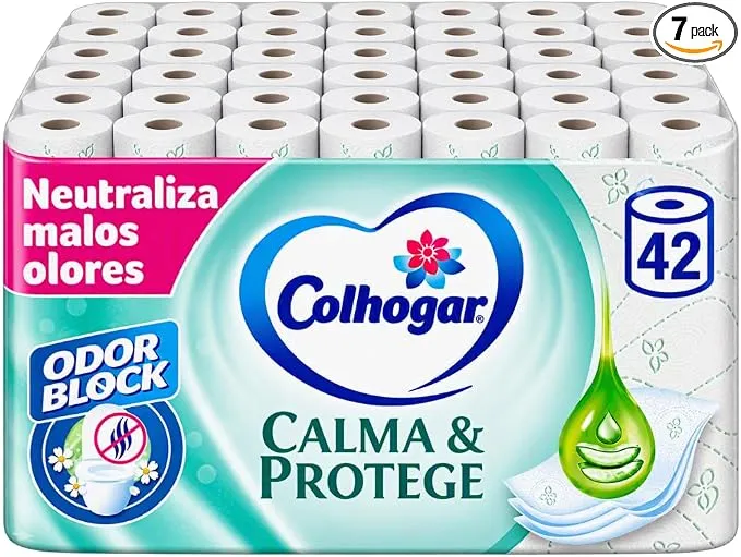 Papel Higiénico Colhogar Protect Calma&Protege 42 Rollos