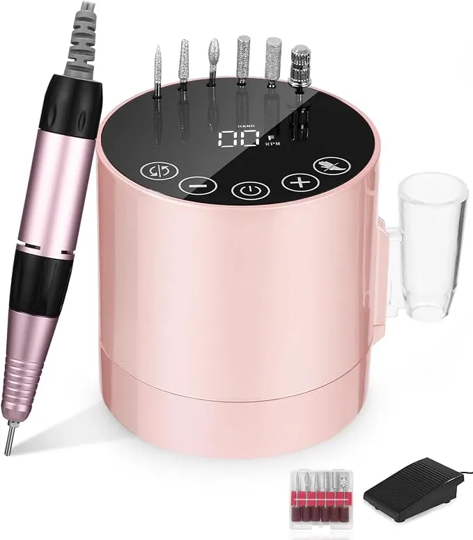 Torno Eléctrico Profesional para Uñas - Manicura y Pedicura Completa