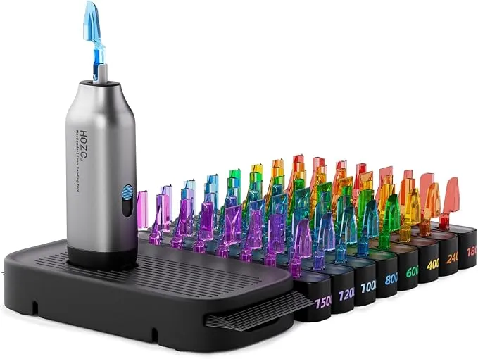 Kit Combo Premium NeoSander HOZO: Mini Lijadora de Detalles con 64 Cabezales y Accesorios