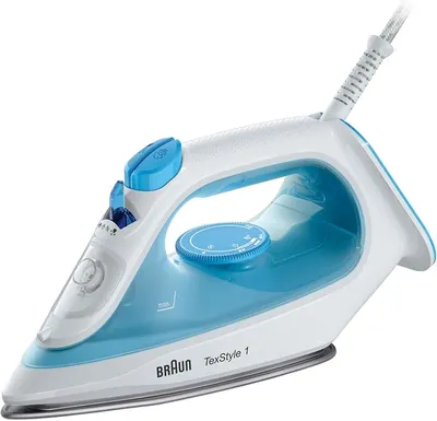 Braun TexStyle 1 SI1029BL Plancha de Vapor con Suela Antiadherente y Golpe de Vapor 120g/min