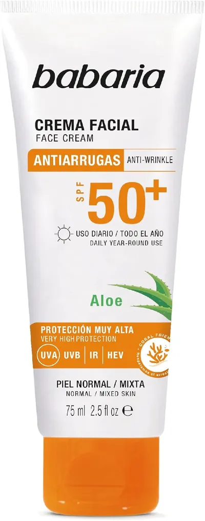 Babaria - Protector Solar Facial 50 Aloe