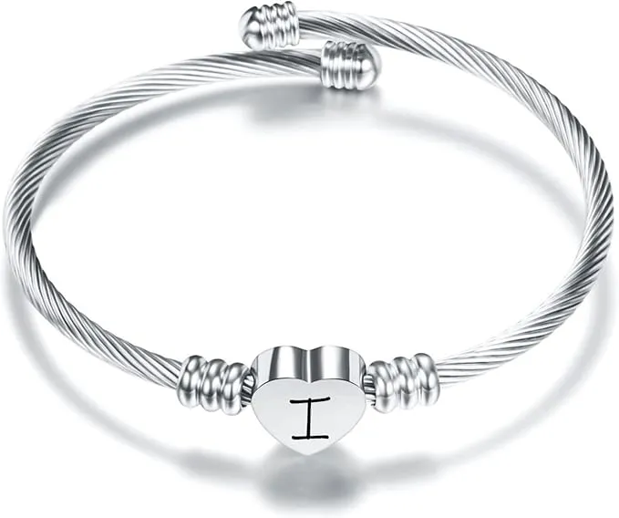Pulsera Suonie Plata Amor Corazón Ajustable