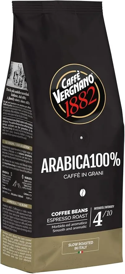 Caffé Vergnano 1882 en Granos Arábica 100%