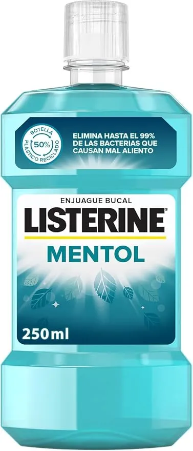 Listerine Mentol 250ml Enjuague Bucal Refrescante
