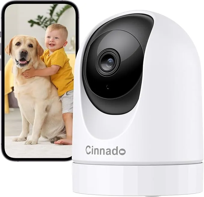 Cámara de Vigilancia Cinnado 2K 360° - Seguridad Inteligente para el Hogar