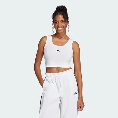 adidas Mujer Essentials Small Logo Cotton Lifestyle Tank Shirt