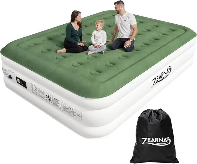 Colchón Hinchable Matrimonio Zearena con Bomba Eléctrica Autoinflable