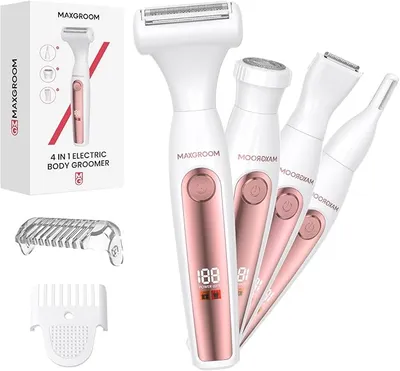 MAXGROOM Afeitadora Eléctrica Mujer 4 en 1