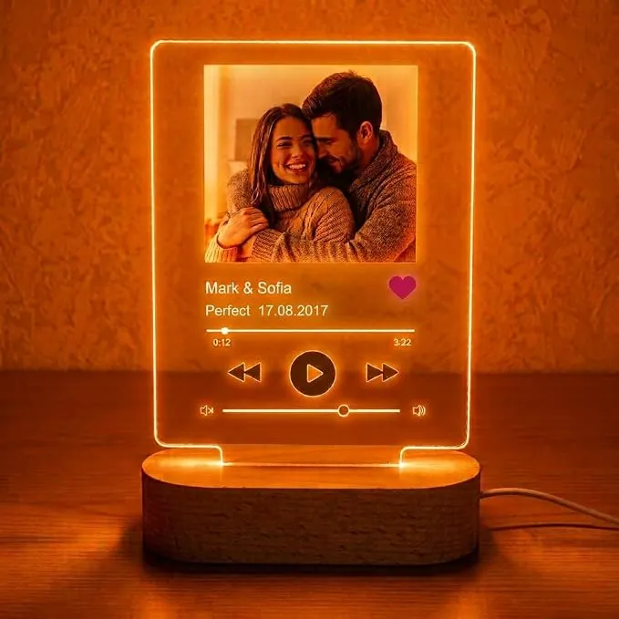 Lámpara Personalizable Wanapix con Foto o Canción - Ideal como Regalo