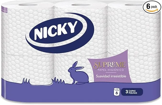 Papel higiénico Nicky Supreme 6 rollos