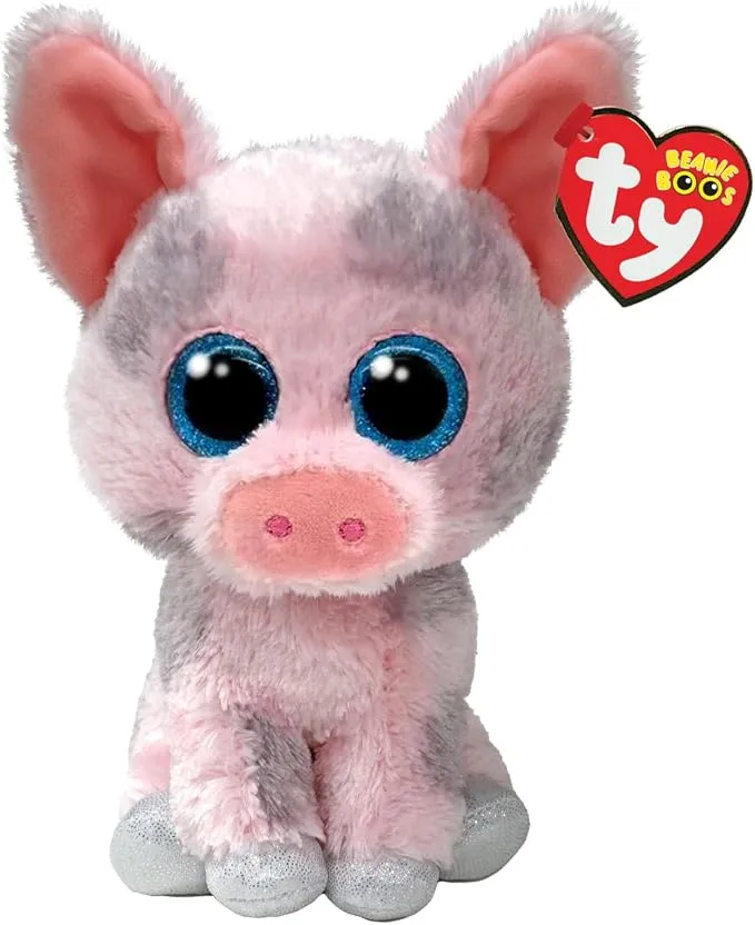 Ty Beanie Boos Hambo Cerdo Peluche 15cm con Ojos Brillantes