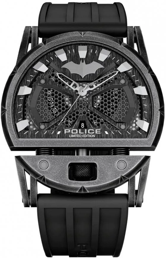 Police Reloj Forever Edición Limitada - Acero Inoxidable y Silicona Negra